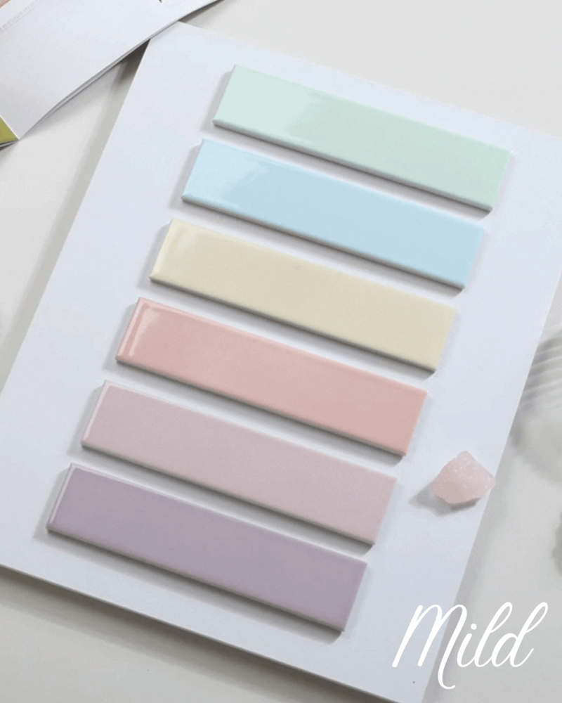 โมเสคสีพาสเทล TIMELESS TILES รุ่น MILD 28.8X19.8 ซม. สีเขียวมิ้นท์ ผิวเงา